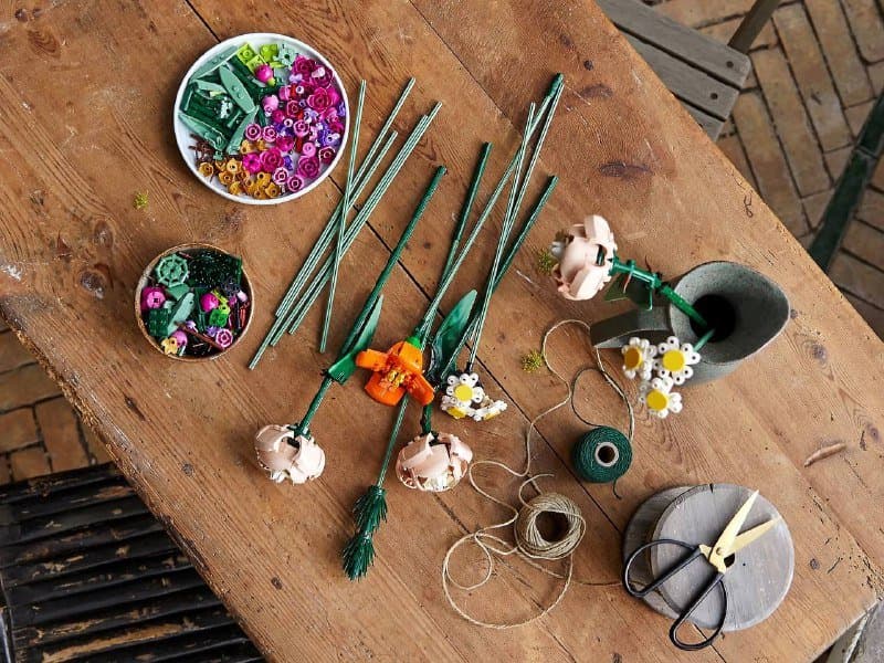 Lego цветы букет 3