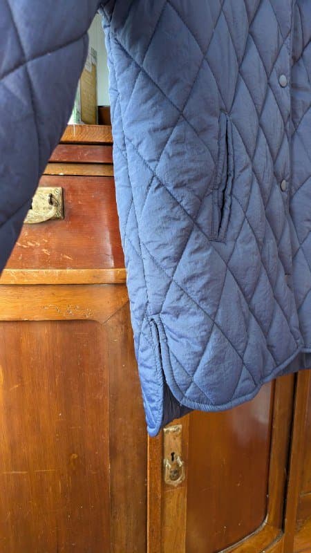 Стёганая куртка темно-синяя XS-S 3