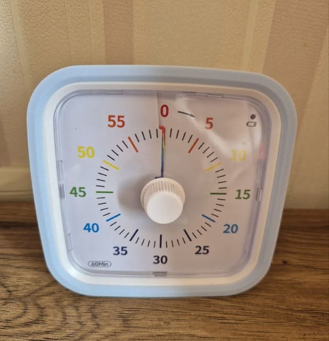 Часы-таймер детские песочные часы голубые