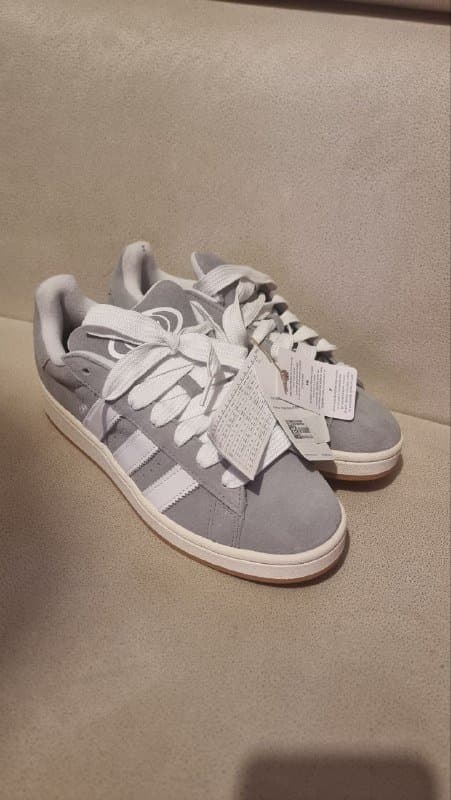 Adidas Campus серые мужские кроссовки, размер 42