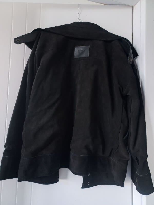 Дизайнерская куртка натуральный замш оверсайз размер S-M 4