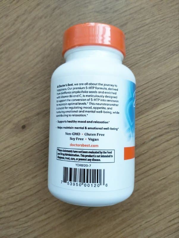 5-HTP Doctor’s Best 120 капсул 100 мг 3