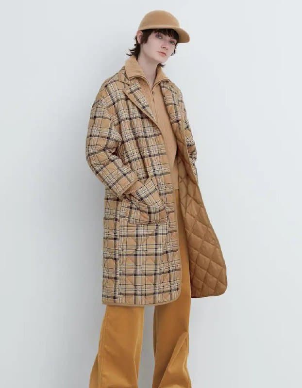 Пальто женское демисезонное стеганое непроницаемое UNIQLO