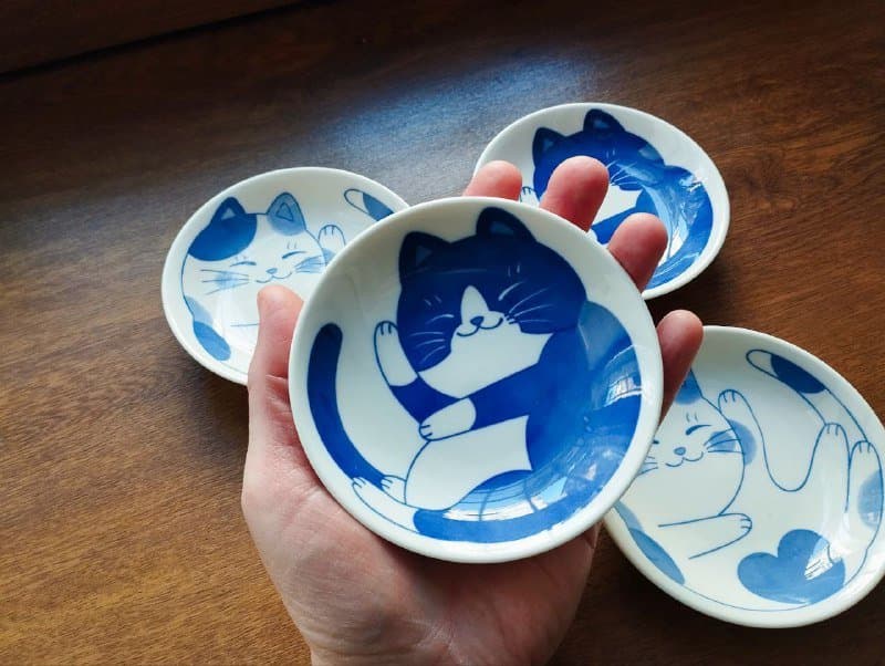 Набор соусников керамических котики 4 шт 2