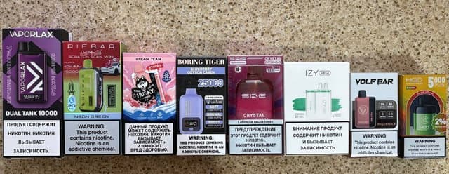 Электронные сигареты Volf Bar, Boring Tiger, Crystal, Husky, Dual Tank, HQD, IZY