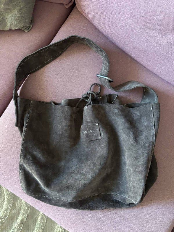 Сумки хобо из замши, текстильная, из экокожи