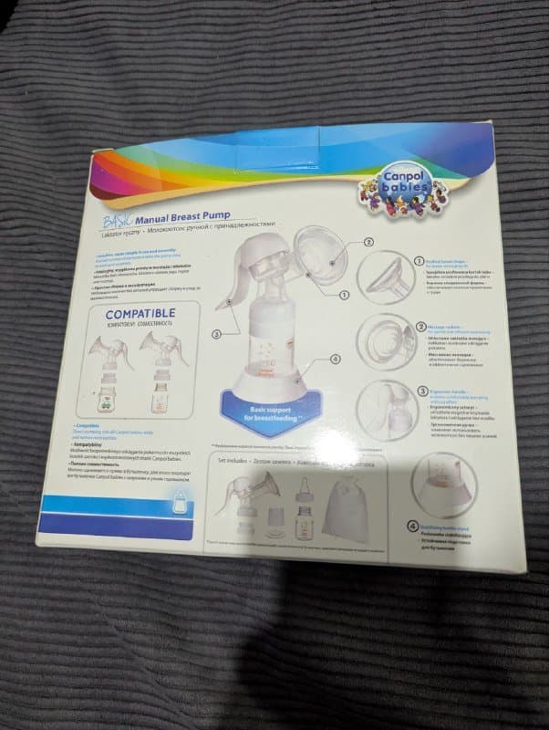 Canpol Babies ручной молокоотсос полный комплект 2
