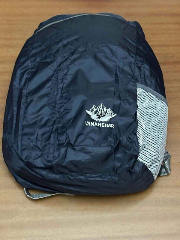 Чёрный рюкзак, синий и серый рюкзаки, спортивная сумка 3