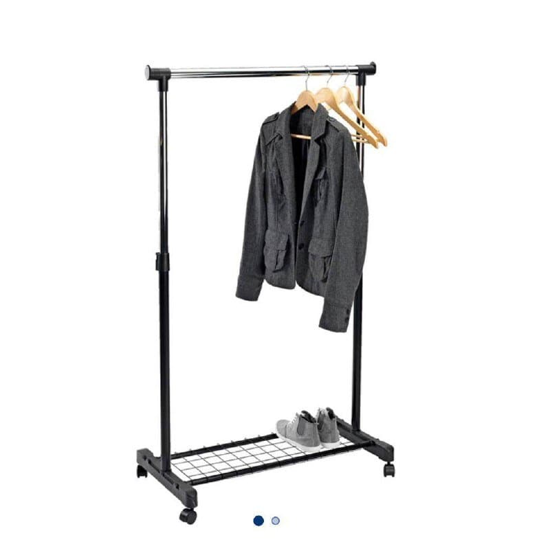 Рейл для одежды с полкой 2