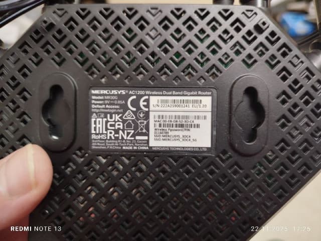 Роутер Mercusys MR30G AC1200 Wireless Dual Band Gigabit Router