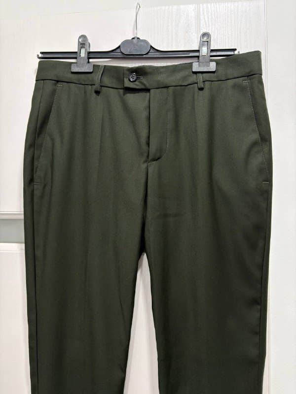 Мужские классические брюки, ботинки Челси, свитер Massimo Dutti 2