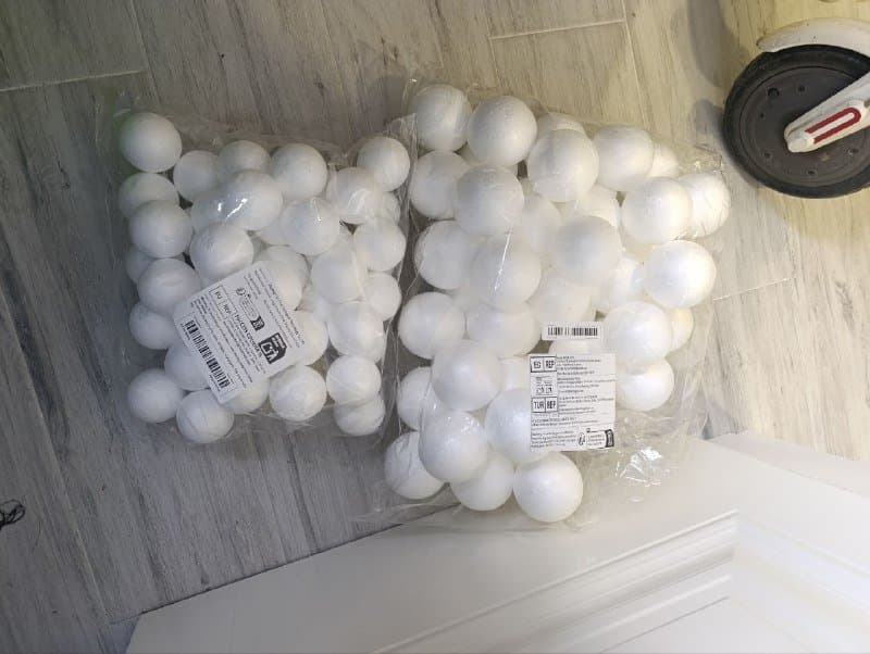 Стойки для украшения, искусственные цветы, пенопластовые шарики 6