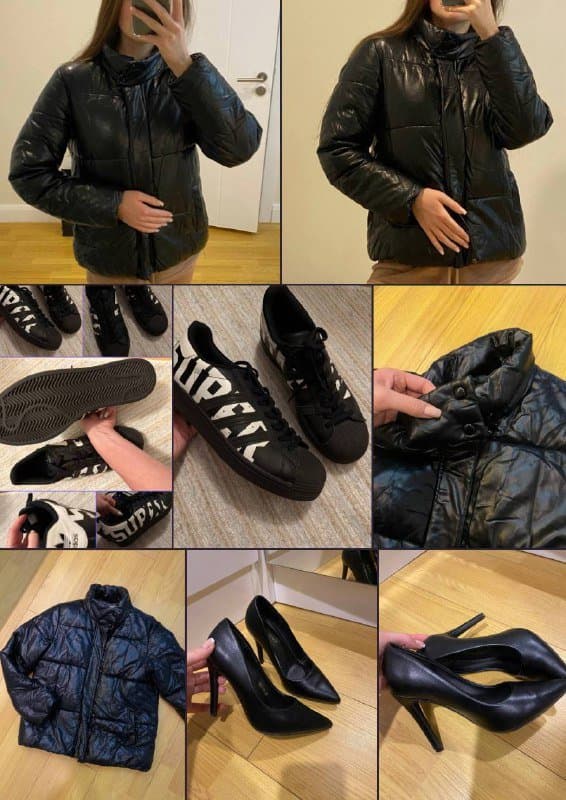 Женская куртка дутик демисезон, женские туфли, кеды Adidas, костюм бежевый, спортивный костюм Polo Ralph Lauren