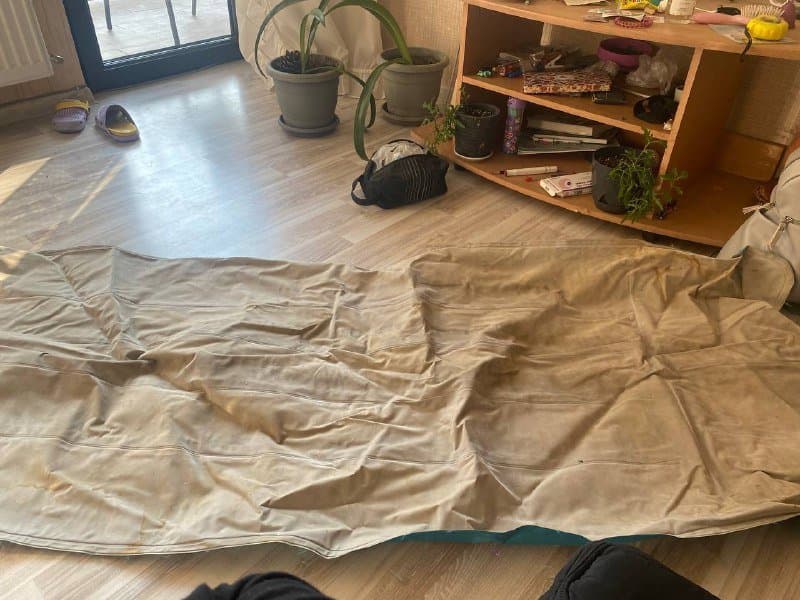 велосипед, блендер, шторка для душа, надувной матрас, насос, мяч для волейбола, кастрюлька, чайник 4