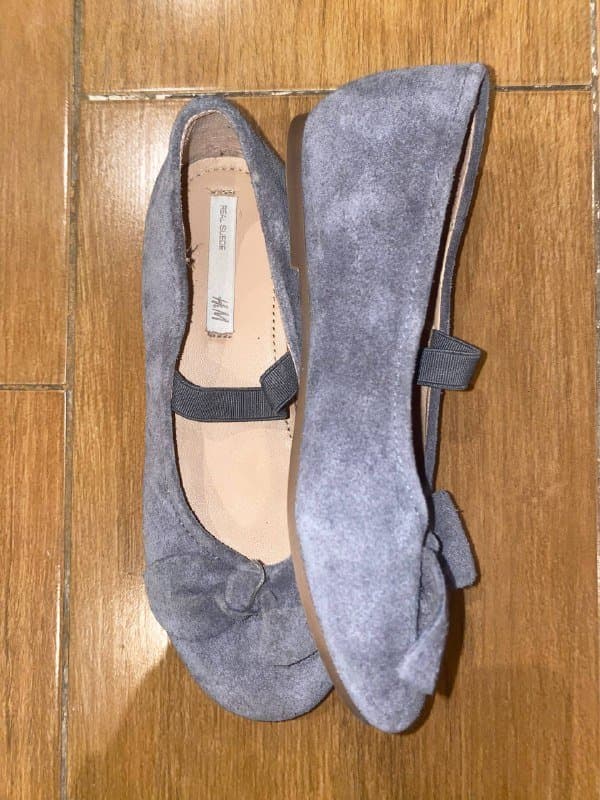 Туфли-балетки на девочку H&M натуральная замша, 30 размер 2