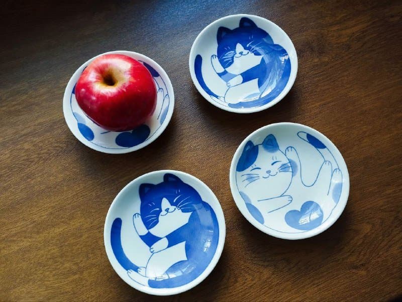 Набор соусников керамических котики 4 шт 3