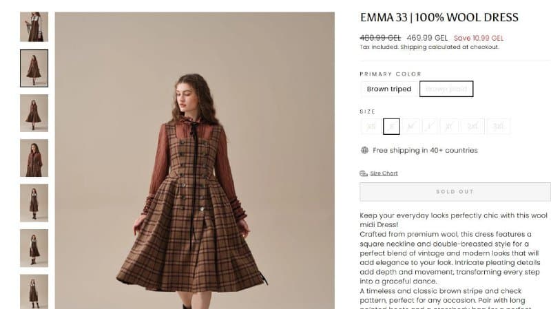 Платье-сарафан теплое, размер S 2