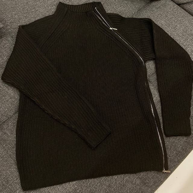 Винтажный свитер Hugo Boss с молнией шерсть L