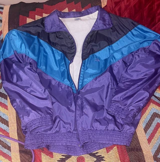 Винтажная спортивная куртка ветровка мужская XXL