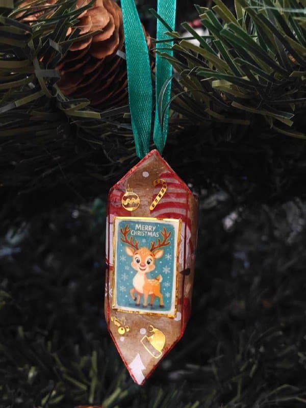 Ёлочные игрушки ручной работы, человечек 2