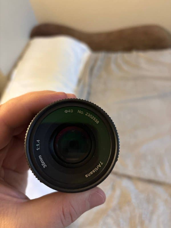 Объектив 7Artisans 35mm с фильтром K&F Concept