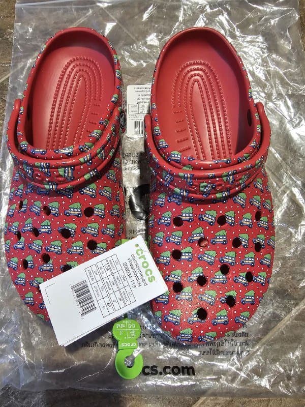 Новые новогодние Crocs размер 42 1