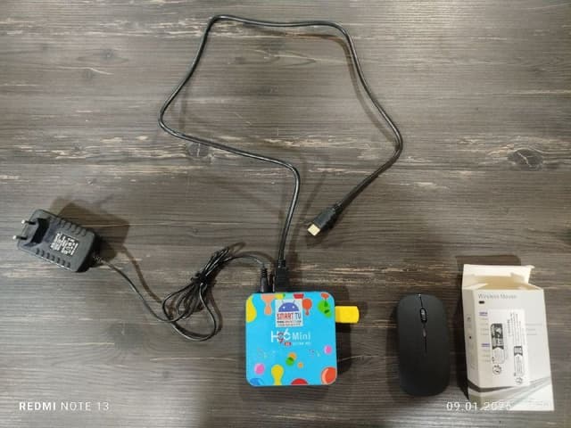 ТВ-приставка H96 Mini 6K Ultra HD, мышь, зарядка, HDMI