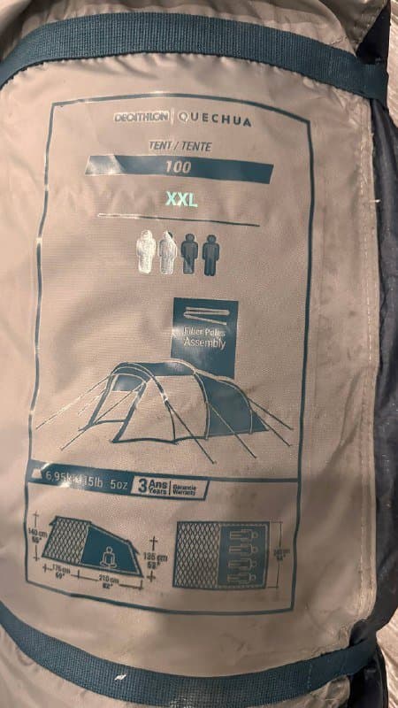 Палатка 4х местная большая комфортная 4