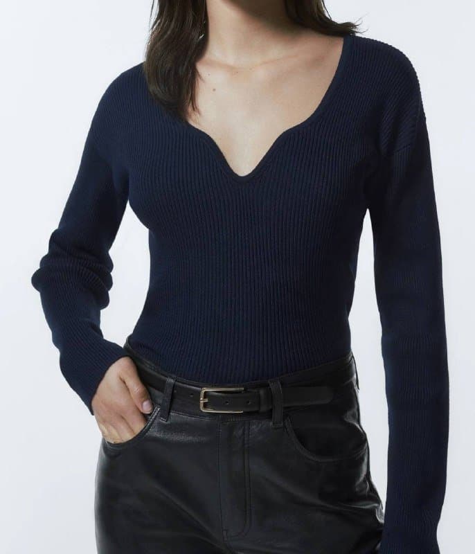 Джемпер Massimo Dutti тёмно-синий XS 1