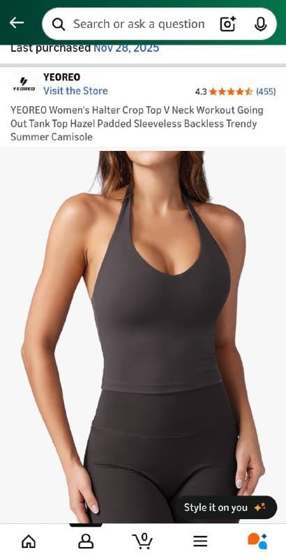 женский спортивный топ размер S/M 7