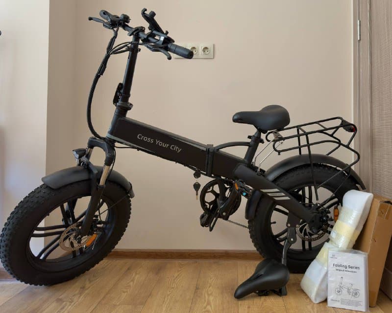 Электровелосипед ADO A20F XE с дополнительной батареей и багажником 1