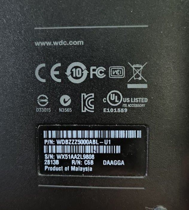 Внешний жёсткий диск WD My Passport 500 ГБ 1