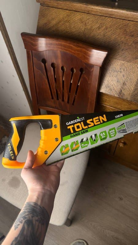 Ручная пила TOLSEN Hand Saw 400 мм 16 дюймов