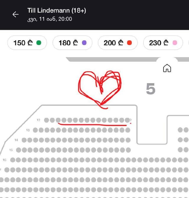 Билет на концерт Till Lindemann