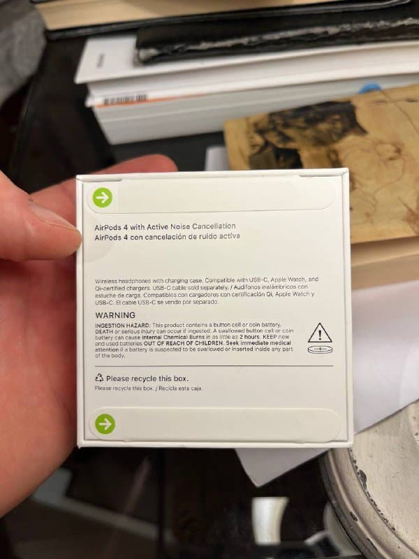 AirPods 4 с шумоподавлением новые оригинальные 3