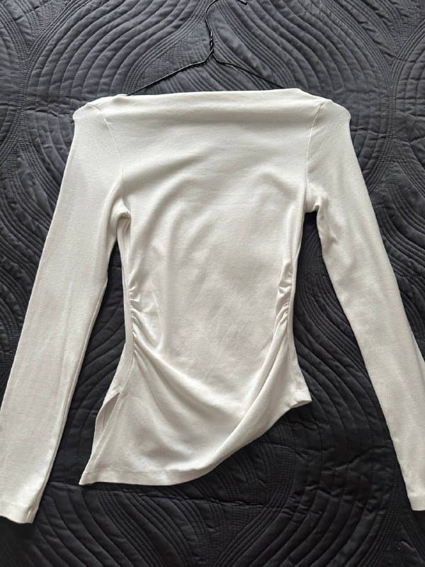 Кофта с рукавом размер S белая 3