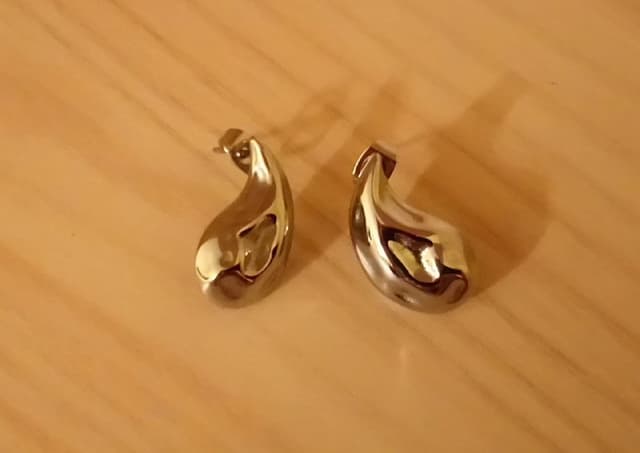 Серьги базовые маленькие металлические