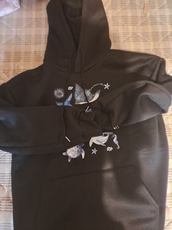 Худи и футболка с принтами размер L 3