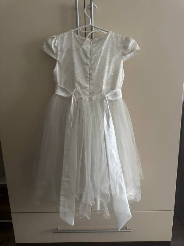 Праздничное платье для девочки 6-7 лет с ободком 2