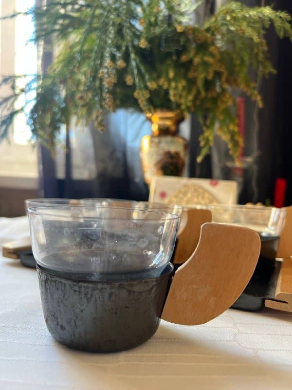 кофейный набор с подносом 6 чашек 6