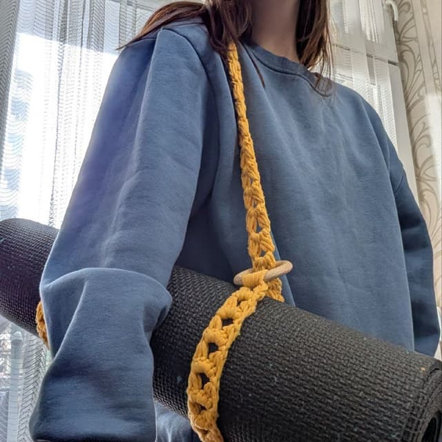 Ремешки для ковриков для йоги ручной работы