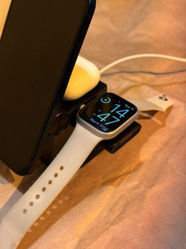 Беспроводная зарядка-кубик hoco CQ8 для iPhone, AirPods, Apple Watch