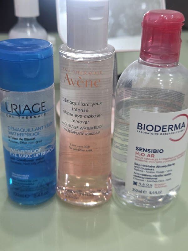 Средства для снятия макияжа, три штуки