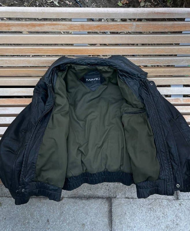 Кожанная куртка мужская натуральная L 2