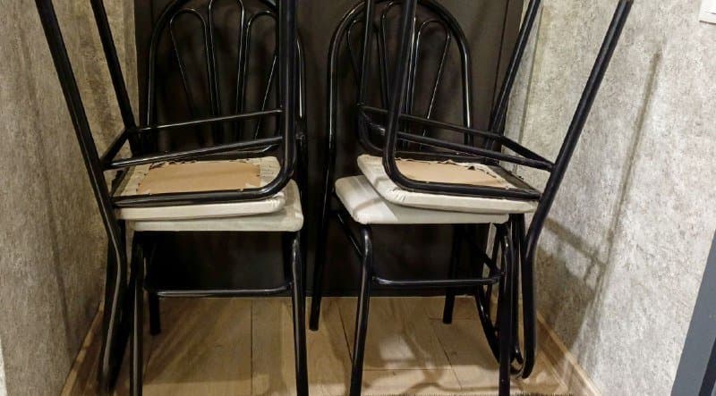 Стулья металлические с мягкой сидушкой, 4 шт 4