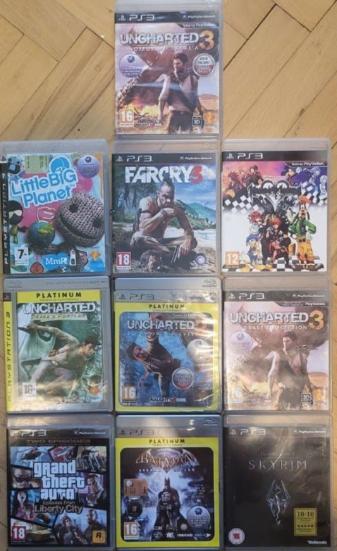 Игры для PS3 Uncharted, Far Cry 3, Skyrim, Batman, GTA и др.