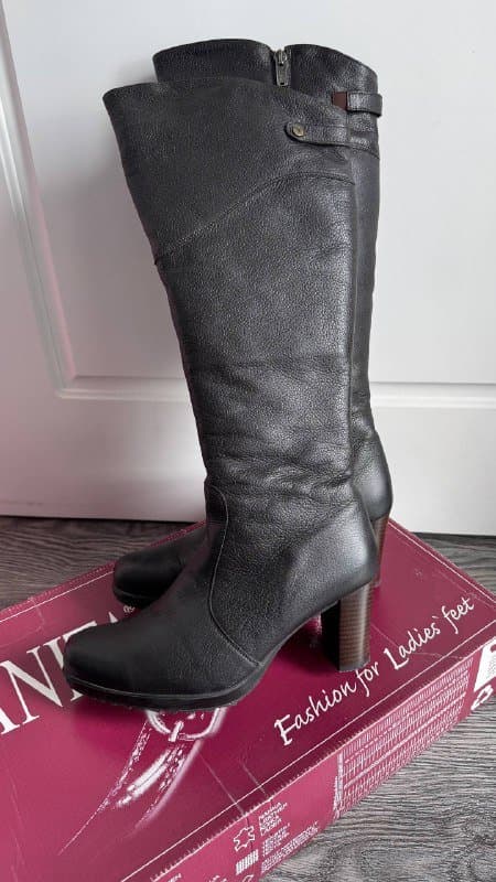 Зимние сапоги из натуральной кожи на меху, размер 40