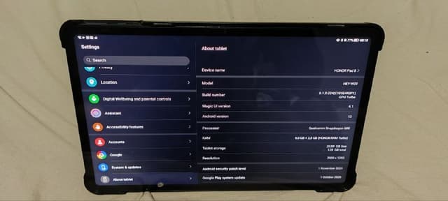 Планшет HONOR Pad 8 Wi-Fi 128 ГБ