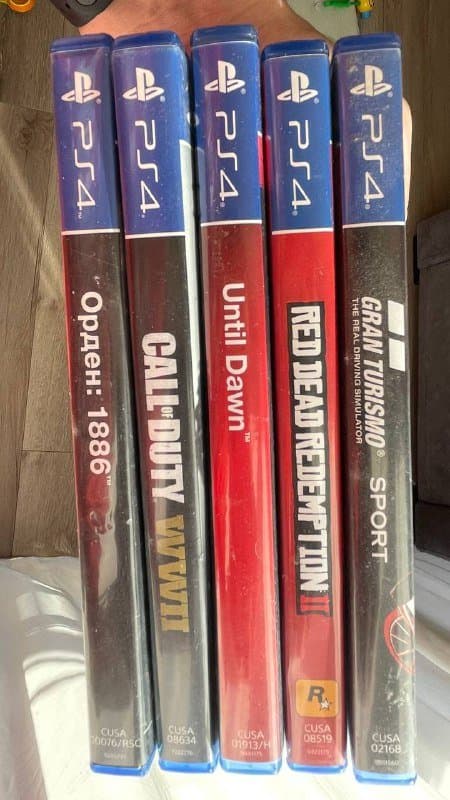 PlayStation 4 FAT 500 GB, игры, геймпад, коробка 4