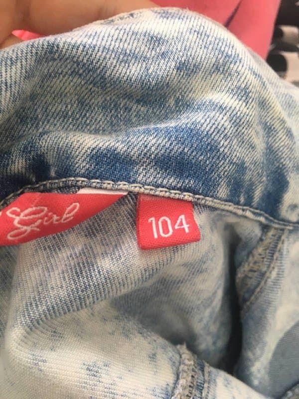 Джинсовая курточка детская с принтом единорог